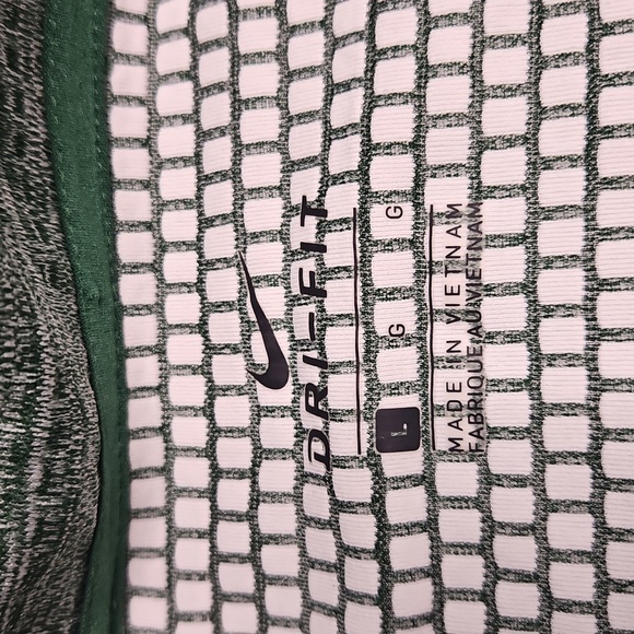 Nike Women's Dri-fit Heather Green Half-Zip Pullover - Picture 5 of 10